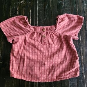 Easy-Peasy Henley Blouse Girls Size 5T